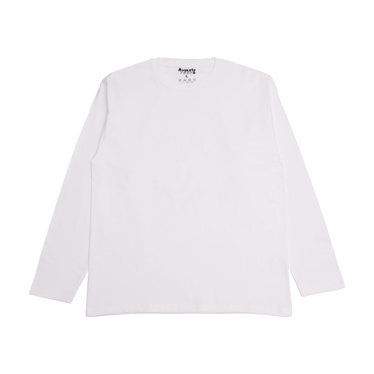 Japanese Heavyweight Long Sleeve Tee Unisex (White) – Avakato アボカド