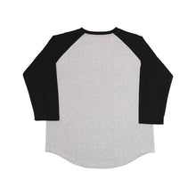 Load image into Gallery viewer, Japanese Heavyweight Raglan 3/4 Sleeve Tee Unisex (Grey+ Black Sleeve)