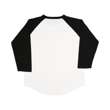 Load image into Gallery viewer, Japanese Heavyweight Raglan 3/4 Sleeve Tee Unisex (White+ Black Sleeve)