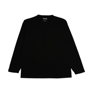 Japanese Heavyweight Long Sleeve Tee Unisex (Black)