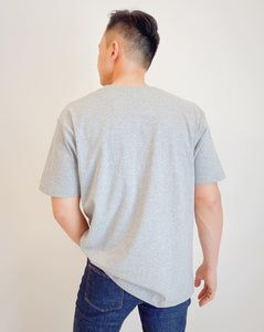 Japanese Heavyweight 230gsm Basic Tee Unisex  (Grey)