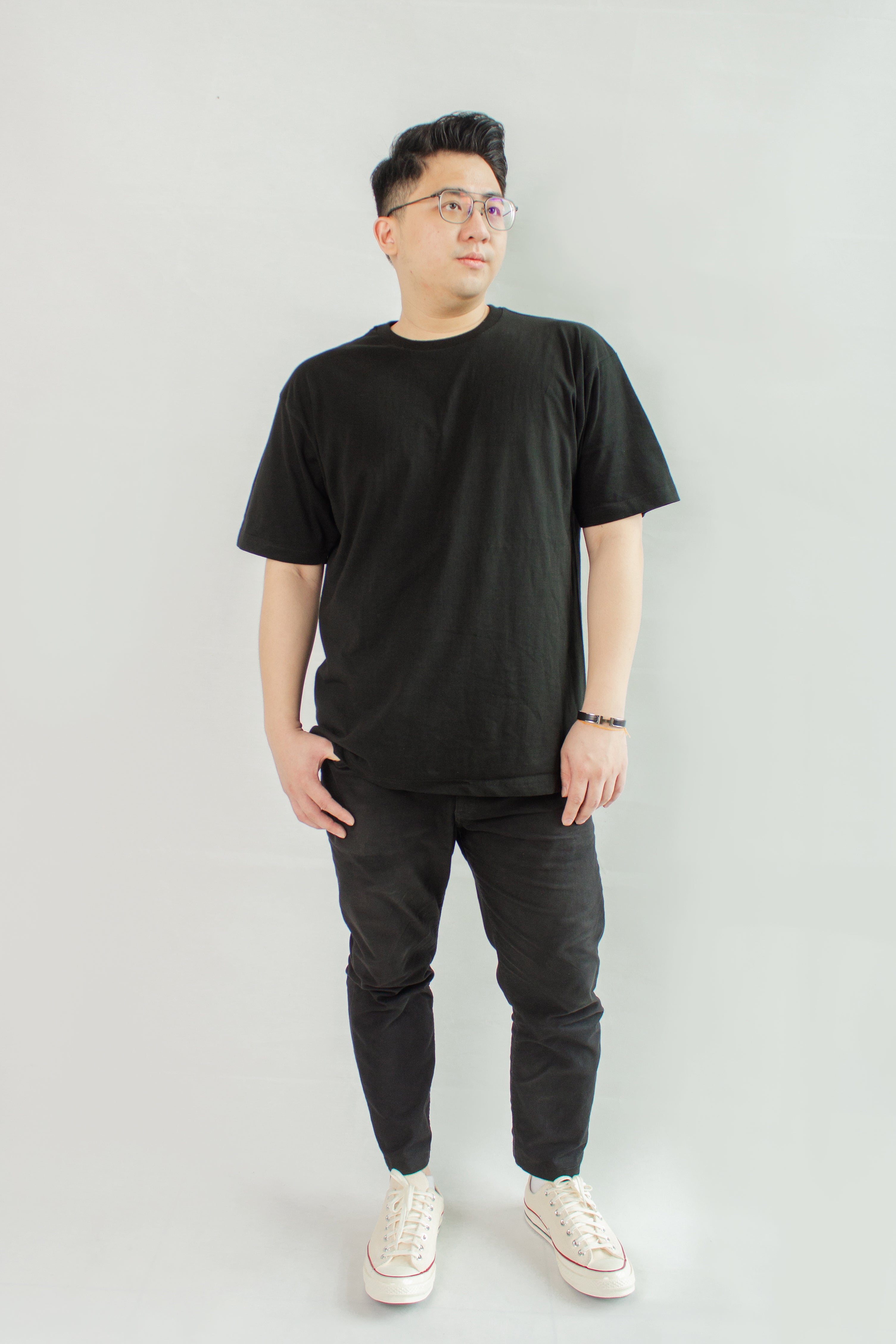 Japanese Heavyweight Basic Tee Unisex (Black)