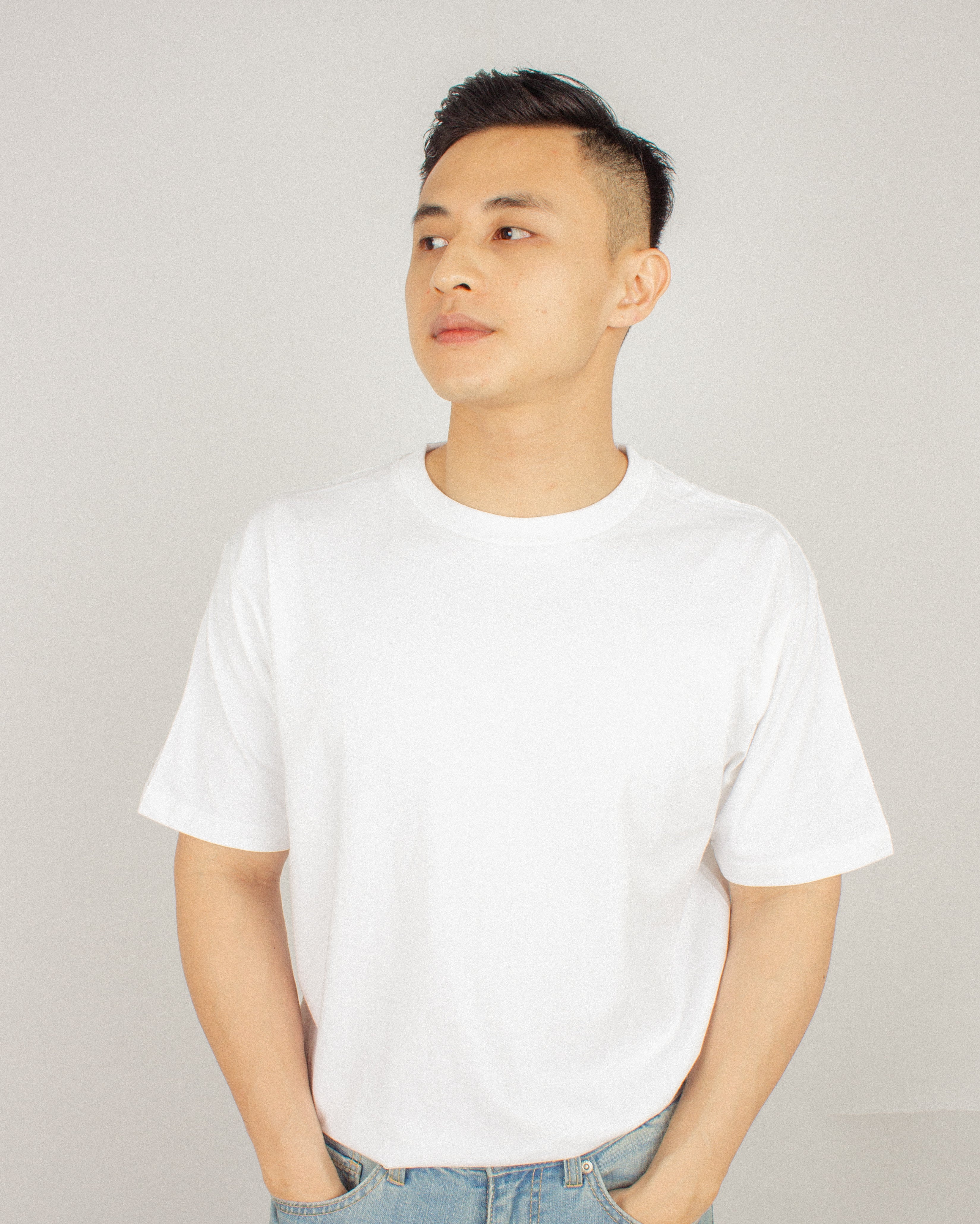 Japanese Heavyweight Basic Tee Unisex (White)