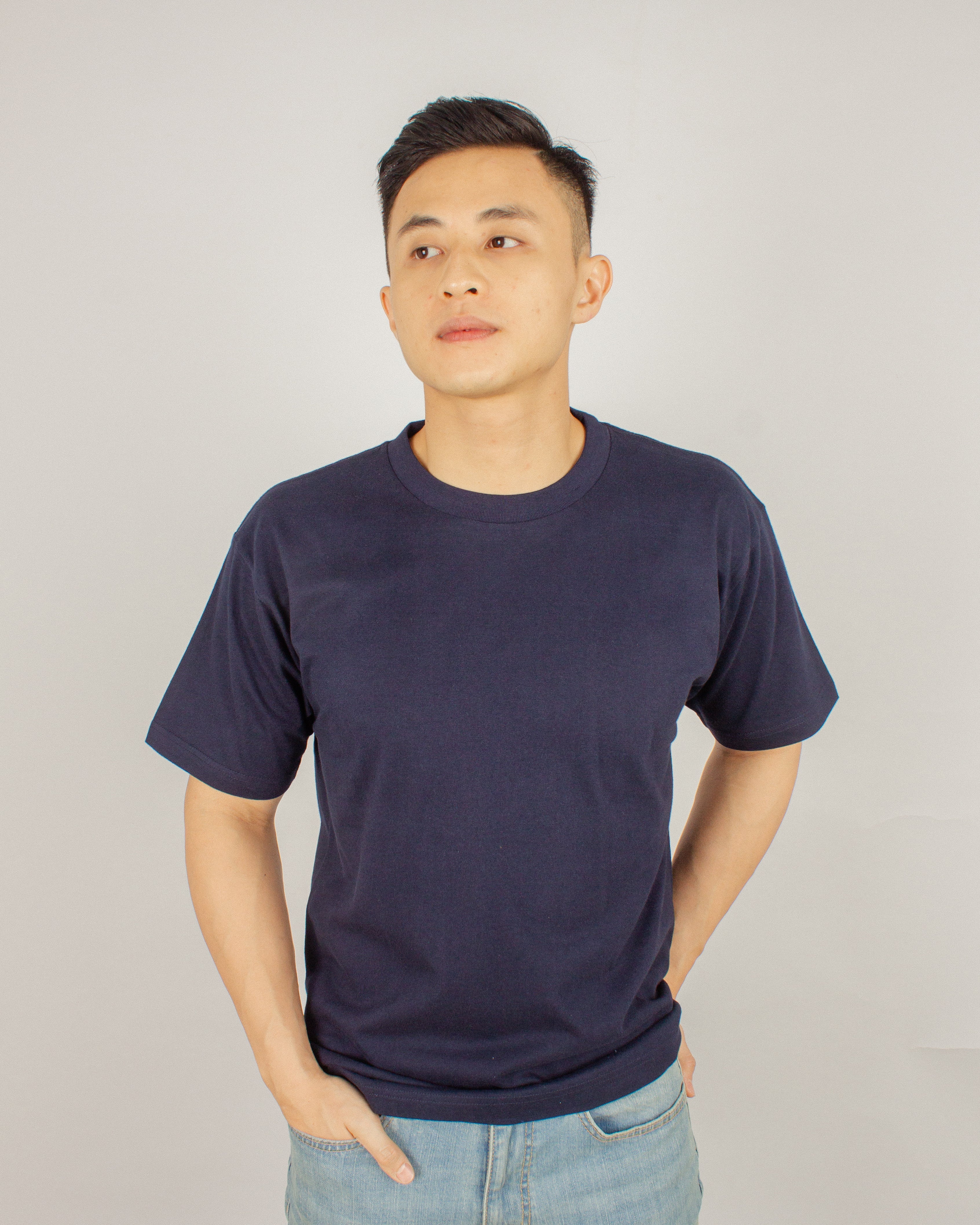 Japanese Heavyweight Basic Tee Unisex (Navy Blue)