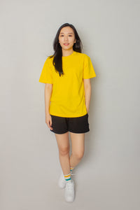 Japanese Heavyweight 230gsm Basic Tee Unisex  (Yellow)